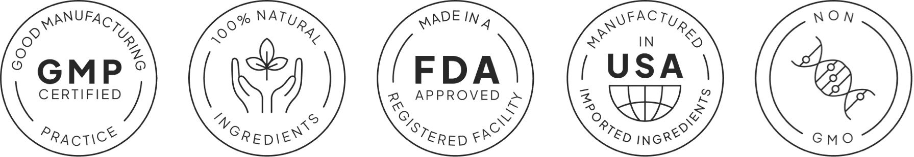 Arctic Blast™ quality and manufacturing standards icons including GMP and USA made